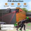 [20X Optical Zoom] Dual 3MP Lens Solar Powered Security Camera, Dual Screen Display Wireless Outdoor Camera with PIR Motion Detection, 2.4G WiFi, Siren Alarm, Color Night Vision, 12000mAh Rechargeable view 4