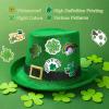 50 PCS St Patricks Day Stickers for Kids - Waterproof Shamrock & Lucky Four Leaf Clover Stickers, Irish Green St. Patrick's Day Party Favors Supplies & Crafts for Gift Box DIY Decorations Cards view 4