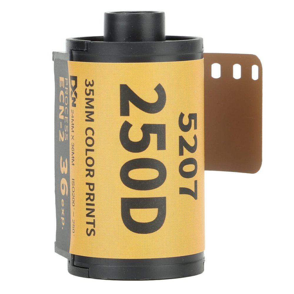 Camera Color Print Film, 35mm Camera Color Film 200-250 Degree Light Sensitivity Fine Grain Wide Exposure Range ECN 2 Process HD Camera Color Negative Film for 135 Camera (36