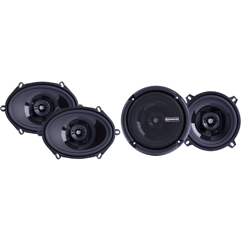 Memphis PRX5 Power Reference Series 5.25" 2-Way Coaxial Speakers and 1 Pair PRX57 Power Reference Series 5x7 2-Way Coaxial Speakers