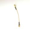 10CM RG316D Double Dhield Silver Antenna Extension Cable RF Feeder Cable Reversed Polarity SMA Male Straight to Reversed Polarity SMA Female view 1