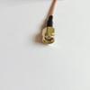 10CM RG316D Double Dhield Silver Antenna Extension Cable RF Feeder Cable Reversed Polarity SMA Male Straight to Reversed Polarity SMA Female view 3