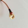 10CM RG316D Double Dhield Silver Antenna Extension Cable RF Feeder Cable Reversed Polarity SMA Male Straight to Reversed Polarity SMA Female view 4