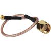 10CM RF SMA to MMCX Male Pigtail Cable SMA Male Connector to MMCX Male Right Angle Connector RG178 Cable view 3
