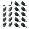 10 x Male + 10 x Female 2.1x5.5mm DC Power Cable Jack Adapter Connector Plug Led Strip CCTV Camera Use 12V view 1