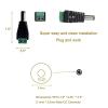 10 x Male + 10 x Female 2.1x5.5mm DC Power Cable Jack Adapter Connector Plug Led Strip CCTV Camera Use 12V view 2