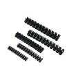 HFHYDZSW Plastic Terminal Block Wire Connector 10A 20A 30A 60ADual Row 12 Positions Screw Terminal Block Cable Connector Electric Barrier(10pcs,Panel Connector_30A) view 1