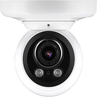 Digital Watchdog DWC-MVA5WIAT MEGApix IVA 5MP IR Vandal Ball IP Camera, 2.7-13.5mm Varifocal Lens, White