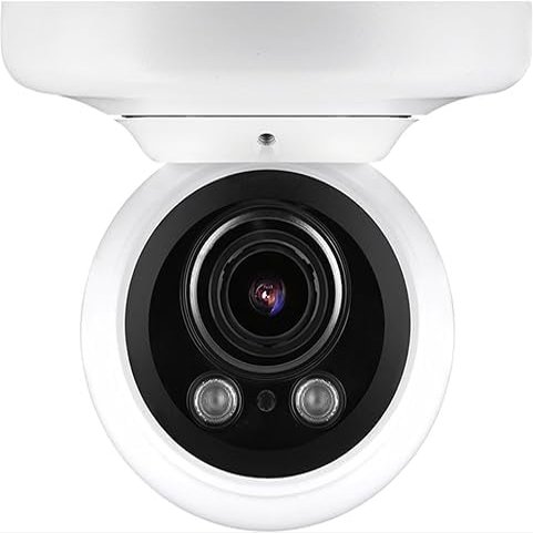 Digital Watchdog DWC-MVA5WIAT MEGApix IVA 5MP IR Vandal Ball IP Camera, 2.7-13.5mm Varifocal Lens, White