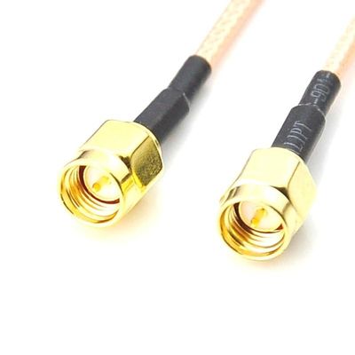 5M SMA Male Jack to SMA Male with Nut RF Coax Pigtail Cable with RG316D Double Shield Silver