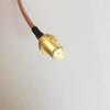 WiFi Antenna Extension Cable Adapter Reversed Polarity SMA Female to Reversed Polarity SMA Female RG316D Double Shielded Silver 50cm view 3