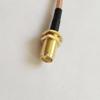 WiFi Antenna Extension Cable Adapter Reversed Polarity SMA Female to Reversed Polarity SMA Female RG316D Double Shielded Silver 50cm view 4