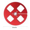 1/4 5 Inch Empty Tape Reel, 4 Holes Open Reel Sound Tape Empty Reel, Aluminum Alloy Universal for Reel to Reel for Studer ReVox Reel to Reel Recorder (Red) view 4