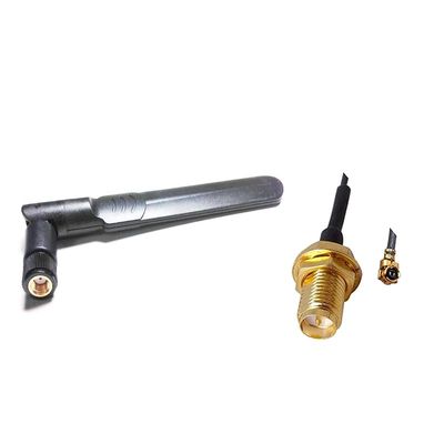 2Pcs 5dBi 2.4GHz 5GHz 5.8GHz Band Reversed Polarity SMA db Antenna Routers AP +15cm Reversed Polarity SMA Female to IPX 1.13 Cable