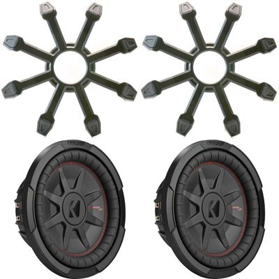 KICKER (2 48CWRT104 CompRT 10" Subwoofer, DVC, 4-ohm - Includes Grill