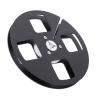 1/4 5 Inch Empty Tape Reel, Aluminum Alloy Universal, 4 Holes Open Reel Sound Tape Empty Reel for NAGRA and Studer Reel to Reel Recorder (Black) view 1