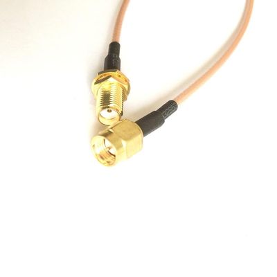 10M SMA Male to SMA Female Crimp RG316D Double Shield Silver Router Antenna Extension Coax Pigtail Cable