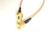 10M SMA Male to SMA Female Crimp RG316D Double Shield Silver Router Antenna Extension Coax Pigtail Cable view 1