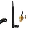 5pcs 5dBi Reversed Polarity SMA 2.4GHz Antennas+15cm Reversed Polarity SMA Female to UFL./ IPX 1.13 Pigtail Cable for Router view 1