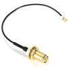 5pcs 5dBi Reversed Polarity SMA 2.4GHz Antennas+15cm Reversed Polarity SMA Female to UFL./ IPX 1.13 Pigtail Cable for Router view 3