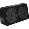 Kicker (2) 48TCWRT102 CompRT 10" subwoofer in Thin Profile Enclosure, 2ohm with Speaker Wire Bundle view 2