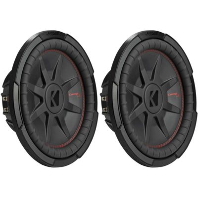 Kicker (2) 48CWRT124 CompRT 12" Subwoofer, DVC, 4-ohm Bundle