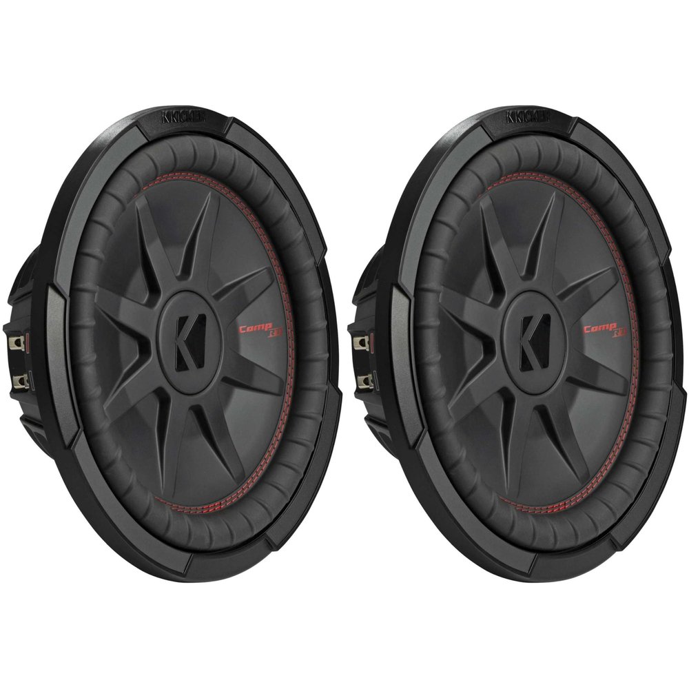 Kicker (2) 48CWRT124 CompRT 12" Subwoofer, DVC, 4-ohm Bundle