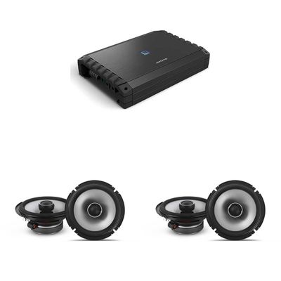 Alpine S2-A55V S-Series Class-D 5-Channel Amplifier, Hi-Res Certified, 40W x 4 + 200W x 1 @ 4 , 60W x 4 +300W x 1 @ 2  w/ (2 Pair) S2-S65 Coaxial Bundle