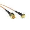 1M RF Coax Cable Assembly SMA Male to MCX Male Right Angle RG178 RF Cable for Computer WLAN Network RF Antenna view 2
