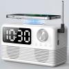 FlyShow 15W Fast Wireless Charger with Bluetooth Speaker and Alarm Clock Radio,4 in1 Wireless Charging Station for iPhone,Android Phones with FM Radio for Bedroom view 1