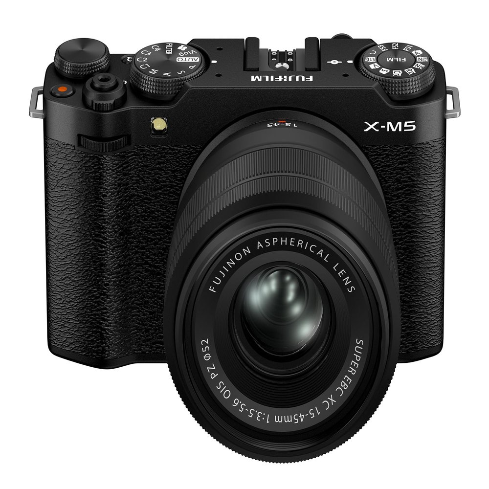 Fujifilm X-M5 Mirrorless Digital Camera XC15-45mmF3.5-5.6 OIS PZ Lens Kit - Black (Renewed)