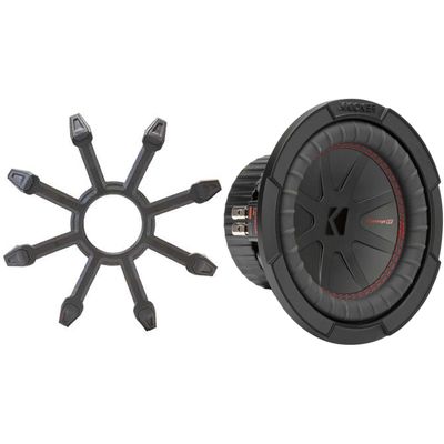 Kicker 48CWR84 CompR 8" Subwoofer, DVC, 4-ohm - Includes Grill