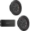 Kicker (2) 48CWRT102 CompRT 10" Subwoofer, DVC, 2-ohm w/ 47Key5001 Amp Bundle view 1