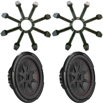 Kicker (2) 48CWRT124 CompRT 12" Subwoofer, DVC, 4-ohm - Includes Grill