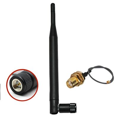 10Pcs External 5DBi 868 Mhz Antenna SMA Male 868Mhz Antenna for Router Network+15cm IPX to SMA 1.13 Cable