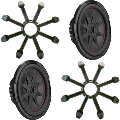 Kicker (2) 48CWRT122 CompRT 12" Subwoofer, DVC, 2-ohm - Includes Grill