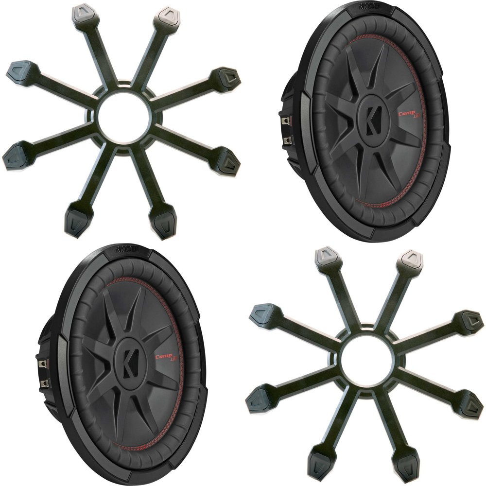 Kicker (2) 48CWRT122 CompRT 12" Subwoofer, DVC, 2-ohm - Includes Grill