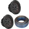 Kicker (2) 48CWRT674 CompRT 6.75" Subwoofer, DVC, 4-ohm - Includes Speaker Wire view 1