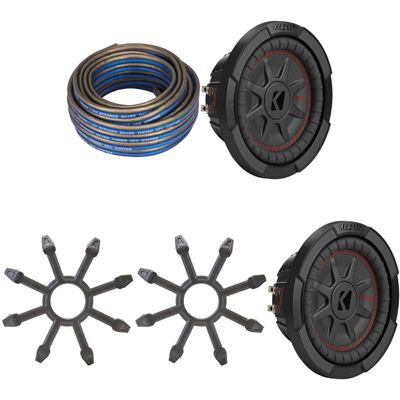 KICKER 48CWRT84 CompRT 8 in 2-Speaker Bundle