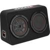 Kicker 48TCWRT82 CompRT 8" subwoofer in Thin Profile Enclosure, 2ohm with Speaker Wire Bundle view 2