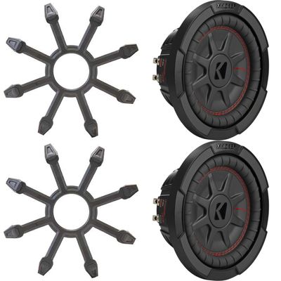 Kicker (2) 48CWRT84 CompRT 8" Subwoofer, DVC, 4-ohm - Includes Grill
