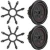 Kicker (2) 48CWRT84 CompRT 8" Subwoofer, DVC, 4-ohm - Includes Grill view 1