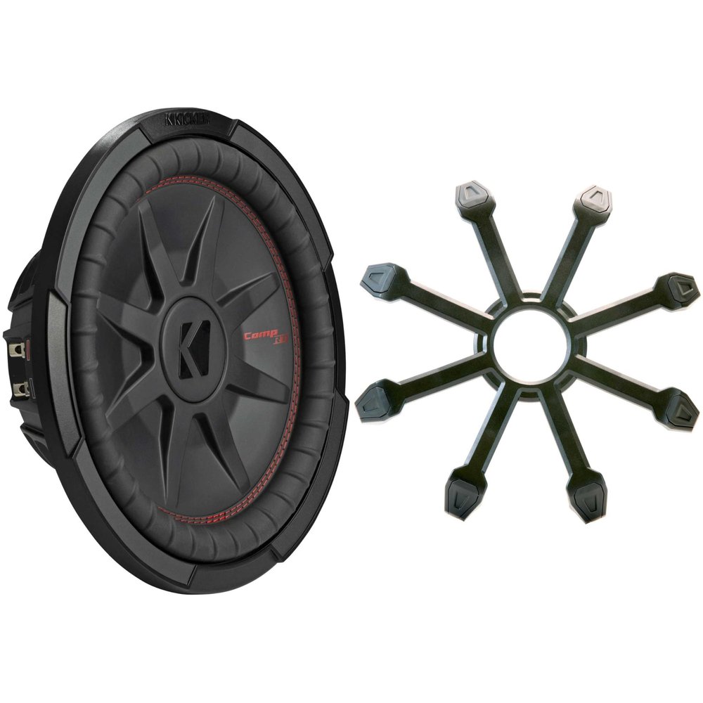 Kicker 48CWRT124 CompRT 12" Subwoofer, DVC, 4-ohm - Includes Grill