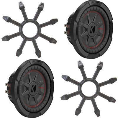 Kicker (2) 48CWRT82 CompRT 8" Subwoofer, DVC, 2-ohm - Includes Grill