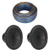 KICKER 15 Inch Comp R Woofer (2) 48CWR154 w/Speaker Wire Package view 1