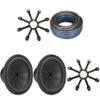 Kicker (2) 48CWR122 CompR 12" Subwoofer, DVC, 2-ohm - Includes Speaker Wire & Grill view 1