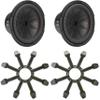 Kicker (2) 48CWR102 CompR 10" Subwoofer, DVC, 2-ohm - Includes Grill view 1