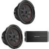 KICKER (2 48CWRT672 CompRT 6.75" Subwoofer, DVC, 2-ohm w/ 47Key5001 Amp Bundle view 1