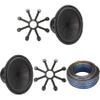 Kicker 15 Inch Comp R Woofer Includes Two 48CWR152 w/Grills & Speaker Wire Package view 1