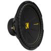 KICKER (2 50CWCS154 CompC 15" Subwoofer, Single 4-Ohm with Speaker Wire Bundle view 2